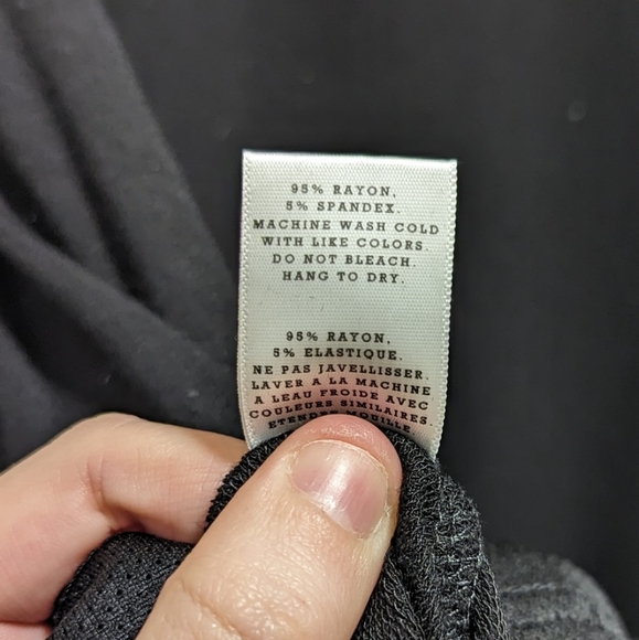 MEGA OVERSIZED Black T-Shirt Dress with Mesh Detail from Fairplay - Sz L - Picture 7 of 8